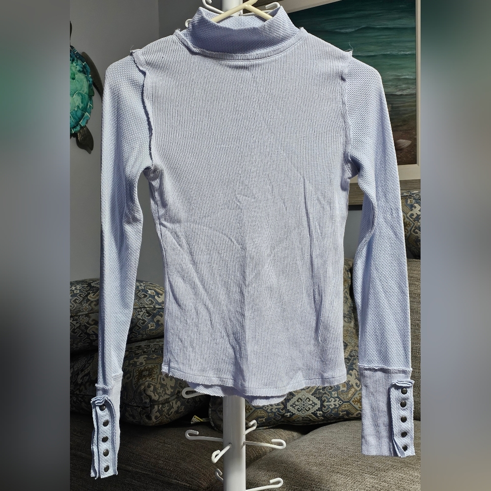 Free People Freya Mock Neck Top Size Small